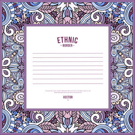 Floral vector border. Nature illustrationのイラスト素材