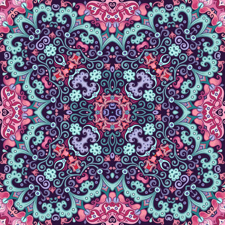 Vector ethnic nature ornamental backgroundのイラスト素材