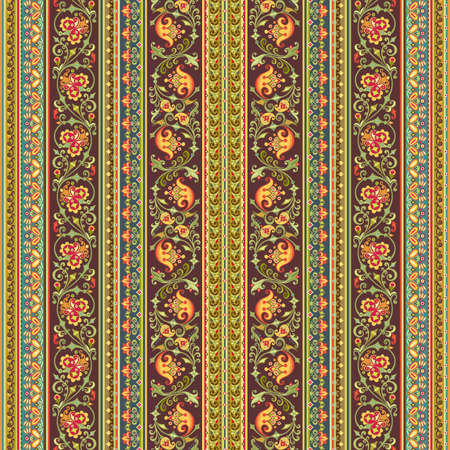 Abstract ethnic stripe pattern, vector backgroundのイラスト素材