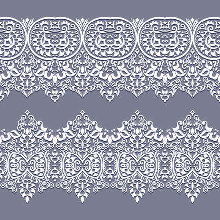 Abstract ethnic nature seamless line art stripesのイラスト素材