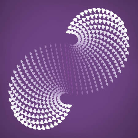 Abstract geometric element with distortion effectのイラスト素材