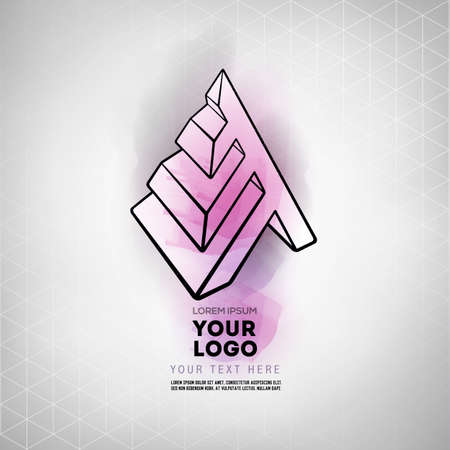 Vector geometric figure pyramid   designのイラスト素材