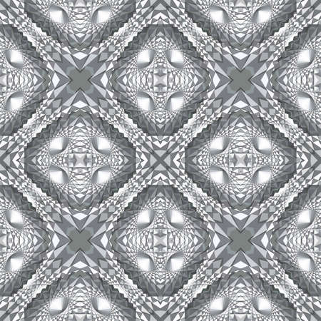 Abstract geometric futuristic seamless pattern