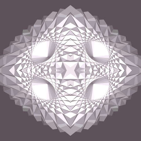 Abstract geometric optical illusion figureのイラスト素材