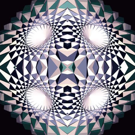 Abstract geometric optical illusion figureのイラスト素材