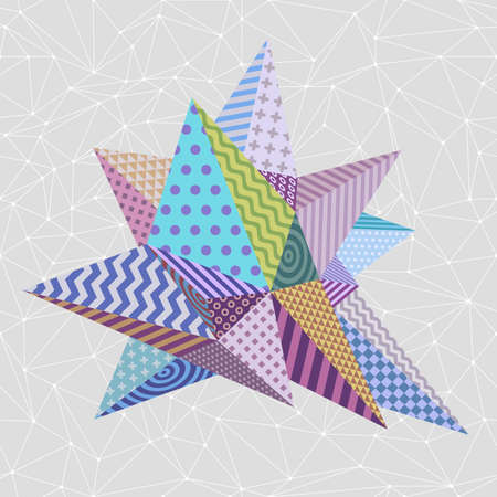 Abstract geometric modern asymmetric form designのイラスト素材