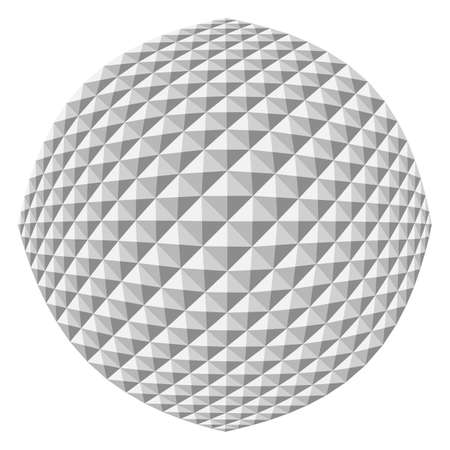 Vector triangle sphere. Abstract background.のイラスト素材