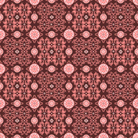 Abstract ornamental patch seamless pattern