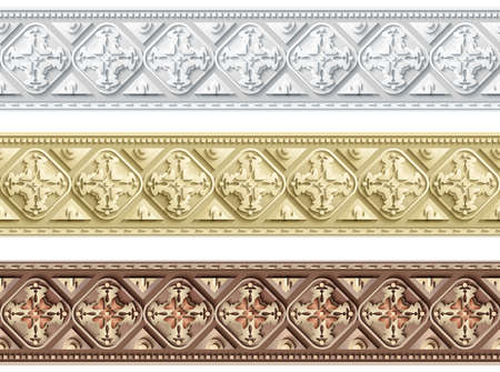 Modern vector ornamental stripe background.のイラスト素材