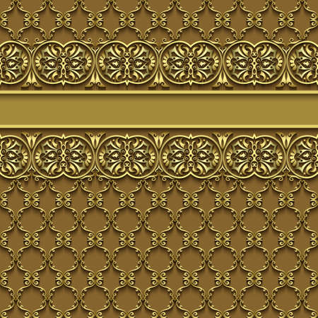 Vector abstract ornamental nature vintage frame.