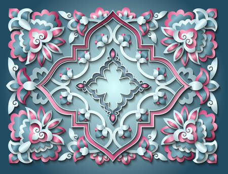 Vector abstract ornamental nature vintage card.のイラスト素材