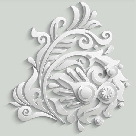 Vector abstract ornamental nature illustration.のイラスト素材