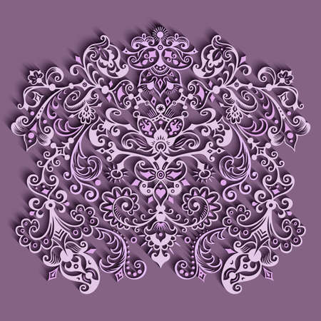 Vector abstract ornamental nature vintage card.のイラスト素材