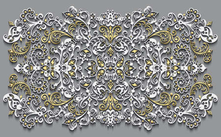 Vector abstract ornamental nature vintage card.のイラスト素材