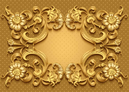 Floral hand drawn vector border.のイラスト素材