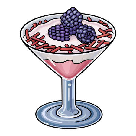 Sweet food hand drawn vector doodles illustrationのイラスト素材