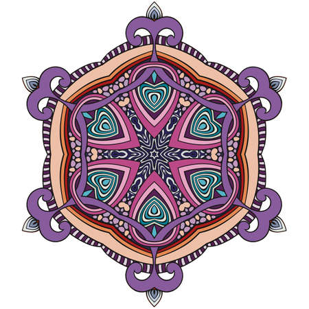 Vector decorative ornamental flower illustrationのイラスト素材
