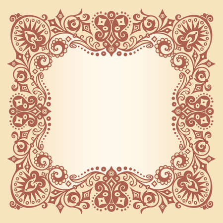Vector ornamental nature vintage borderのイラスト素材