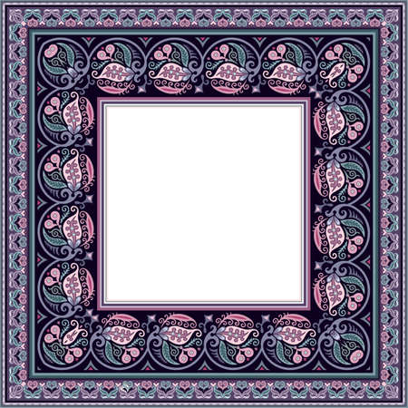 Vector decorative floral ethnic illustrationのイラスト素材