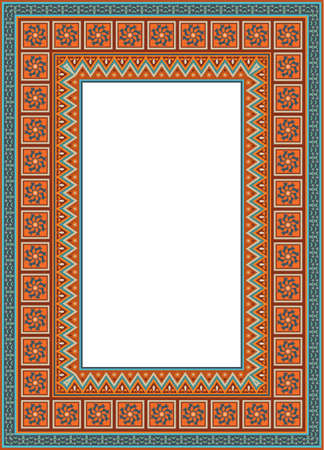 Vector decorative floral ethnic illustrationのイラスト素材