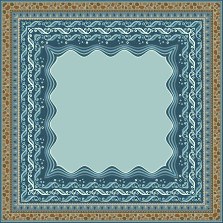 Vector decorative floral ethnic illustrationのイラスト素材