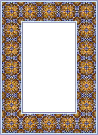 Vector decorative floral ethnic illustrationのイラスト素材