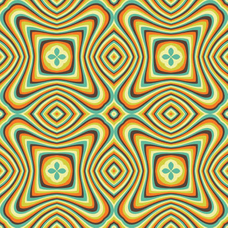 Abstract ornamental patch seamless patternのイラスト素材