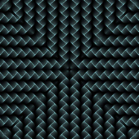 Vector line pattern with distortion effectのイラスト素材