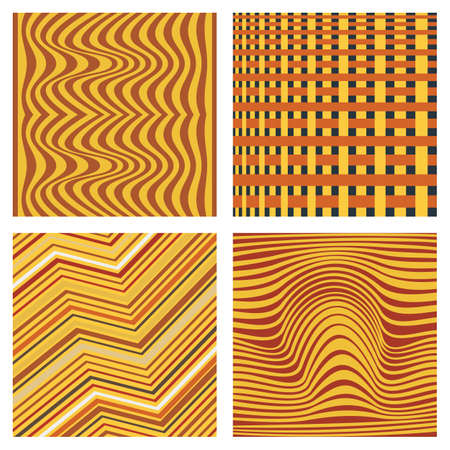 Vector abstract ornamental patterns setのイラスト素材