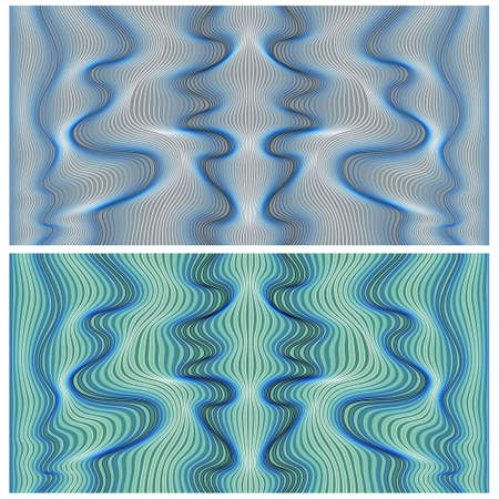 Waves background with distortion effect