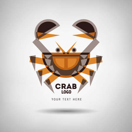 Abstract geometrical style crab.のイラスト素材