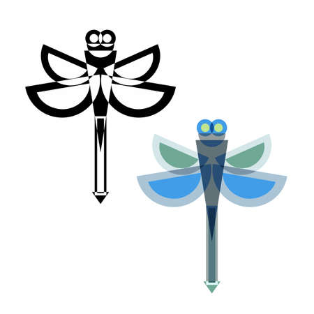 Abstract geometrical style insect.のイラスト素材