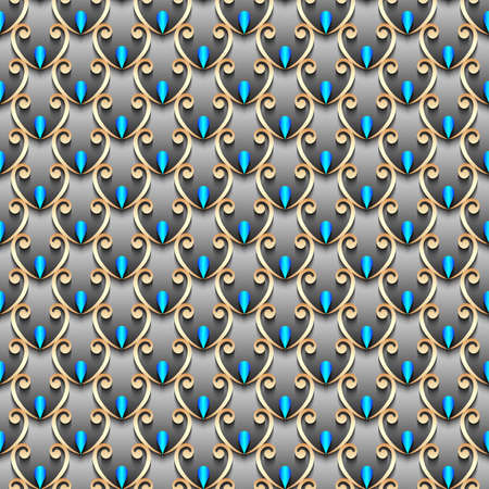 Vector paper cut geometric modern backgroundのイラスト素材