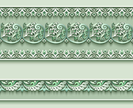 Vector abstract ornamental nature vintage frame.のイラスト素材