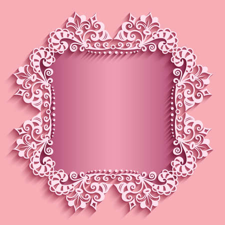 Vector abstract ornamental nature vintage frame.のイラスト素材
