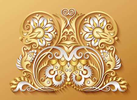 Vector ornamental nature vintage illustration.のイラスト素材