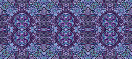 Vector ethnic ornamental color seamless pattern
