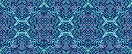 Vector ethnic ornamental color seamless pattern