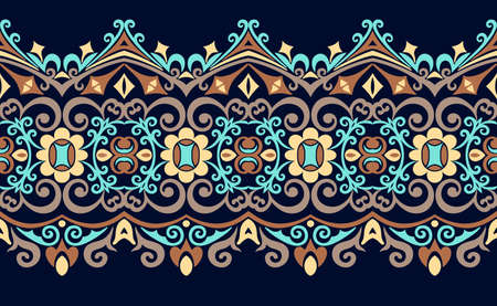 Vector abstract decorative ethnic stripe backgroundのイラスト素材