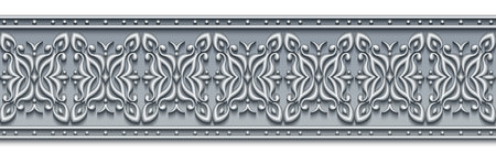 Modern vector volumetric floral ornamental background.のイラスト素材