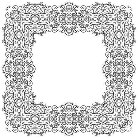 Vector abstract decorative ethnic ornamental illustration.のイラスト素材