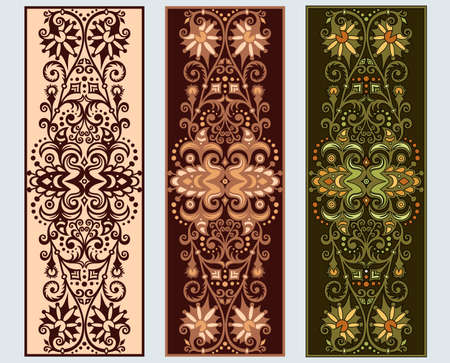 Vector decorative nature ethnic ornamental elements set.のイラスト素材