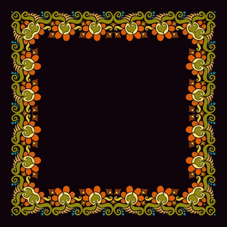 Vector abstract decorative ethnic ornamental illustration.のイラスト素材