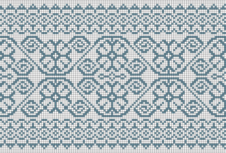 Vector abstract decorative pixel art illustration.のイラスト素材