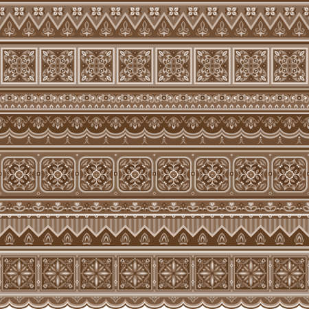 Vector abstract decorative ethnic ornamental illustration.のイラスト素材