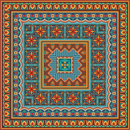 Vector abstract decorative ethnic ornamental illustrationのイラスト素材