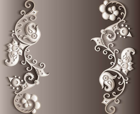 Vector abstract decorative ethnic ornamental illustration.のイラスト素材