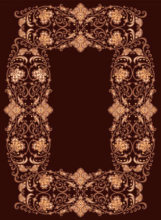 Vector abstract decorative ethnic ornamental illustration.のイラスト素材