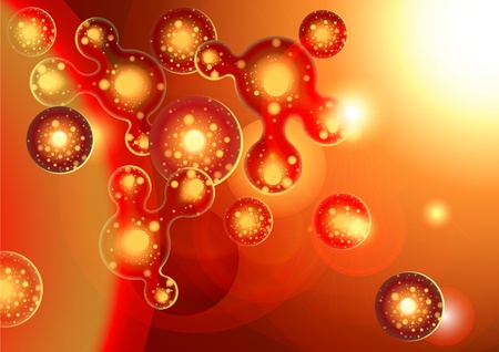 abstract background orange 10epsのイラスト素材