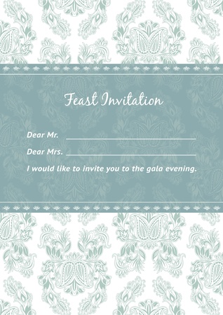 Vector Pattern and Frame templateのイラスト素材